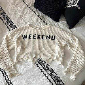 Forever 21, white sweater, hardly worn